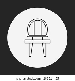 chair line icon