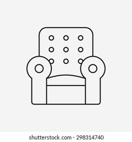 chair line icon