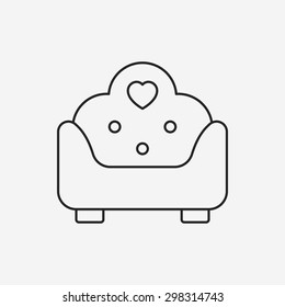 chair line icon