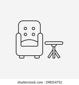 chair line icon