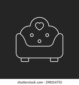 chair line icon