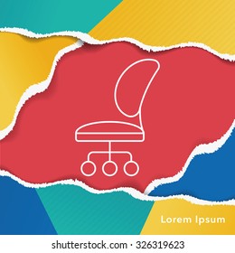 chair line icon