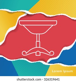 chair line icon