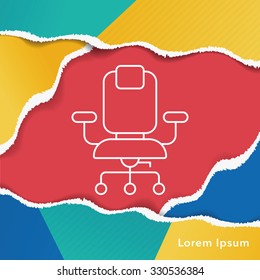 chair line icon