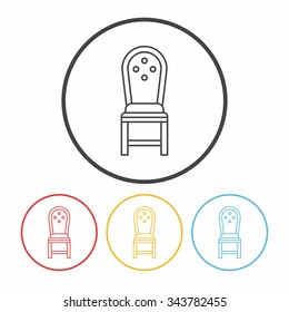 chair line icon