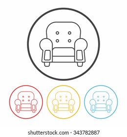 chair line icon