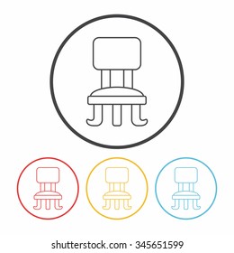 chair line icon