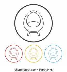chair line icon