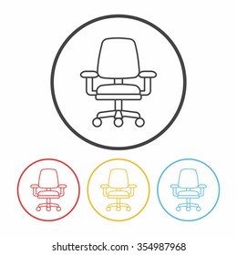 chair line icon