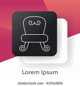 chair line icon