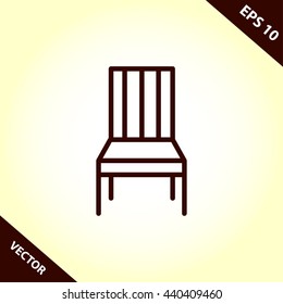 chair line icon