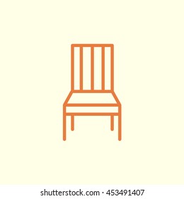 chair line icon