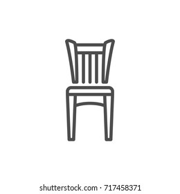 Chair line icon