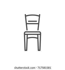 Chair line icon