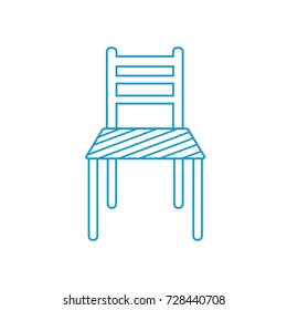 chair line icon vector