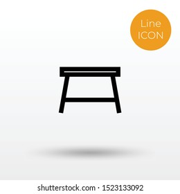 chair line icon vector design