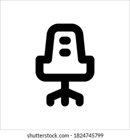 Chair Line Icon - Vector Illustration

