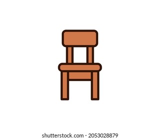 Chair line icon. Vector symbol in trendy flat style on white background. Office sing for design.