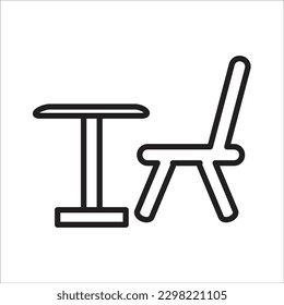 chair line new vector icon