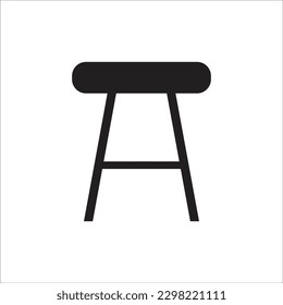 icono de vector nuevo de línea de silla