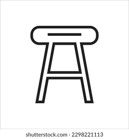 chair line new vector icon