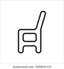 chair line new vector icon