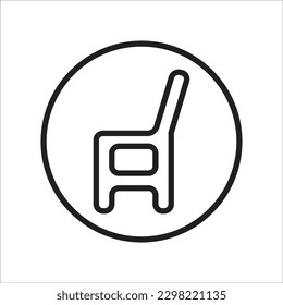 chair line new vector icon
