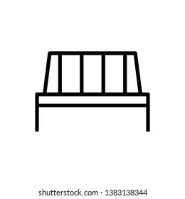 chair line simple icon vector