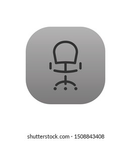 Chair  - Line Vector Icon
