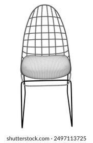 Chair Line Vector Illustration.  Set of Different Views of Modern Chair with Detailed Design Elements, Ideal for Furniture Design and Interior Concepts