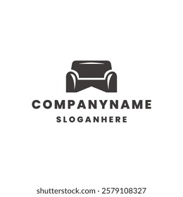Chair logo design template vector illustration on white background