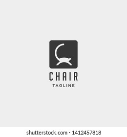 chair logo design vector icon illustration icon element isolated