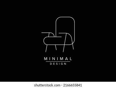 chair logo design vector icon illustration icon element isolated
