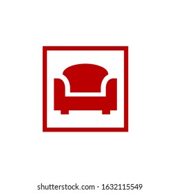 chair logo design vector template