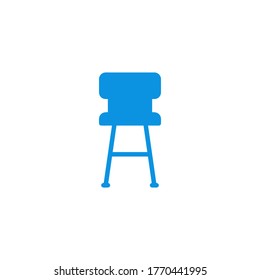 chair logo icon design with simple line art style