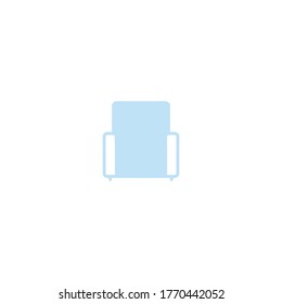 chair logo icon design with simple line art style