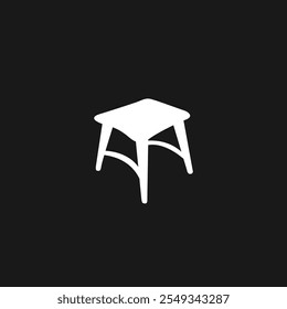 Stuhl-Logo-Symbol einfaches Design
