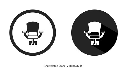 Logo de la silla. Silla icono Vector diseño color negro. Vector estándar.