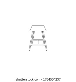 chair logo stock illustration design