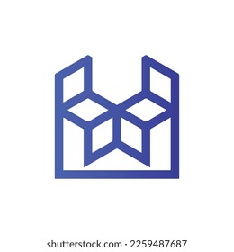 logotipo de silla icono de silla tridimensional