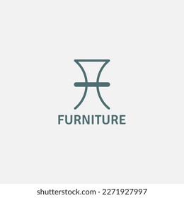 Chair logo with a unique shape.
