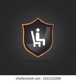 chair and man icon