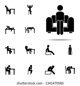 chair, man, sitting icon. Man Sitting On icons universal set for web and mobile