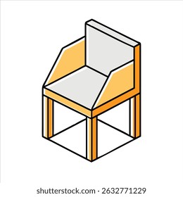  chair object icon modern design concept isolated
