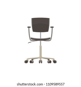 Chair office icon vector black isolated illustration business furniture