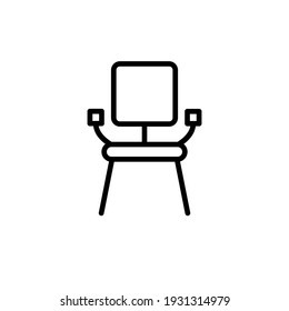 Chair office icon vector illustration logo template for many purpose. Isolated on white background.