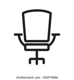 Chair, office, seat icon vector image.Can also be used for office. Suitable for mobile apps, web apps and print media.