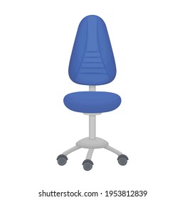 Chair office vector cartoon icon. Vector illustration armchair office on white background. Isolated cartoon illustration icon of chair office.