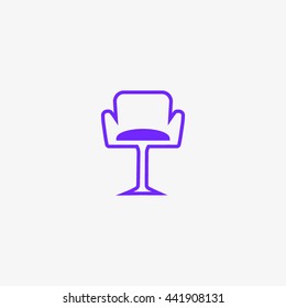 chair on a high leg