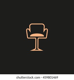 chair on a high leg
